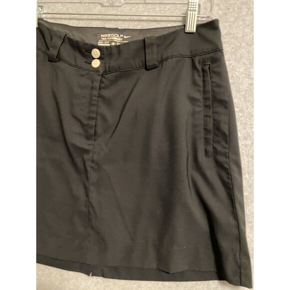 Nikegolf Nike Golf Skort Skirt Shorts Womens 6‎ Black Tour Performance Dri-Fit - Picture 3 of 14